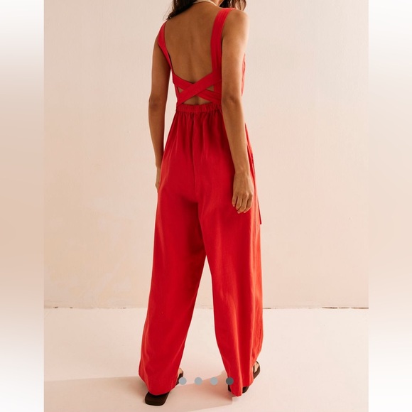 Free People Red Jumpsuit - Picture 3 of 3